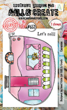 Load image into Gallery viewer, AALL & CREATE Stamps- Glide, Caravan, Flamazing, Tangerine Wings, Blooming Wildly, Sack of Joy, Woof, Flowers