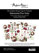 Load image into Gallery viewer, Paper Rose- Christmas Cheer, Christmas Holly, Christmas Tree Farm Paper Collections and Embossed Die Cuts