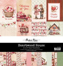 Load image into Gallery viewer, Paper Rose- Happy Stitches, Heartwood House, Heart & Home, Holiday Fun, Home for Christmas, Inky Splash, Inky Color, Jolly Holidays Paper Collections, 6x6, Embossed Die Cuts