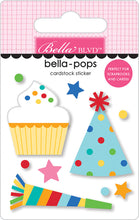 Load image into Gallery viewer, Bella Blvd BIRTHDAY BASH Collection- Paper, Cut Outs, Icons, Words, Bella Pops, Chipboard, Puffy Stickers