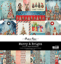 Load image into Gallery viewer, Paper Rose- Merry & Bright, Merry Little Christmas, Monochrome Garden, Mountain Trek Paper Collections, Embossed Die Cuts