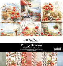 Load image into Gallery viewer, Paper Rose- Nature Stroll, Outdoor Adventure, Poinsettia Garden, Poinsettia Silver, Poppy Garden, Primrose Garden,Rambling Rose, Rustic Spring, Serenity, Spooky Halloween Paper Collections, Embossed Die Cuts
