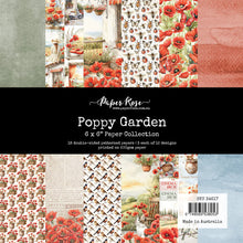 Load image into Gallery viewer, Paper Rose- Nature Stroll, Outdoor Adventure, Poinsettia Garden, Poinsettia Silver, Poppy Garden, Primrose Garden,Rambling Rose, Rustic Spring, Serenity, Spooky Halloween Paper Collections, Embossed Die Cuts