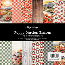 Load image into Gallery viewer, Paper Rose- Nature Stroll, Outdoor Adventure, Poinsettia Garden, Poinsettia Silver, Poppy Garden, Primrose Garden,Rambling Rose, Rustic Spring, Serenity, Spooky Halloween Paper Collections, Embossed Die Cuts