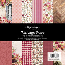 Load image into Gallery viewer, Paper Rose- Vintage Backgrounds, Vintage Rose, Wedding Blooms, Wedding Joy, White Christmas, Gnomes, Winter Blooms, Winter Gathering, Winter Woods, Woodland Christmas, Sentiment Sheets Paper Collections, Embossed Die Cuts