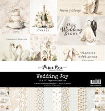 Load image into Gallery viewer, Paper Rose- Vintage Backgrounds, Vintage Rose, Wedding Blooms, Wedding Joy, White Christmas, Gnomes, Winter Blooms, Winter Gathering, Winter Woods, Woodland Christmas, Sentiment Sheets Paper Collections, Embossed Die Cuts