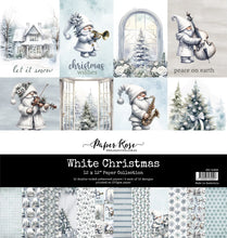 Load image into Gallery viewer, Paper Rose- Vintage Backgrounds, Vintage Rose, Wedding Blooms, Wedding Joy, White Christmas, Gnomes, Winter Blooms, Winter Gathering, Winter Woods, Woodland Christmas, Sentiment Sheets Paper Collections, Embossed Die Cuts