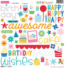 Load image into Gallery viewer, Bella Blvd BIRTHDAY BASH Collection- Paper, Cut Outs, Icons, Words, Bella Pops, Chipboard, Puffy Stickers