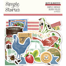 Load image into Gallery viewer, Simple Stories Simple Vintage Berry Fields Ephemera, Chipboard