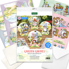 Load image into Gallery viewer, Katy Sue Card Kits- Wonderful Wellington Boots, Garden Gnomes, Watering Can Blossoms & Blooms, Christmas Gnomes, Watercolor Christmas Animals, Flower Patch Pots, Picket Fence