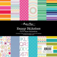 Load image into Gallery viewer, Paper Rose- Happy Stitches, Heartwood House, Heart & Home, Holiday Fun, Home for Christmas, Inky Splash, Inky Color, Jolly Holidays Paper Collections, 6x6, Embossed Die Cuts