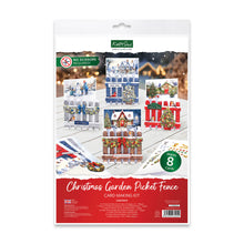 Load image into Gallery viewer, Katy Sue Christmas Garden Picket Fence, Handy Hobby Apron, Pretty Petals Picket Fence Card Making Kits, Scene Stash