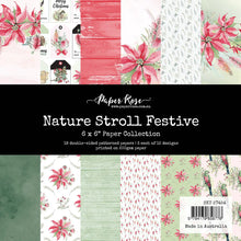 Load image into Gallery viewer, Paper Rose- Nature Stroll, Outdoor Adventure, Poinsettia Garden, Poinsettia Silver, Poppy Garden, Primrose Garden,Rambling Rose, Rustic Spring, Serenity, Spooky Halloween Paper Collections, Embossed Die Cuts