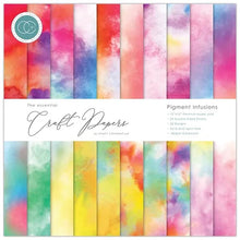 Load image into Gallery viewer, Craft Consortium 12 x 12 Paper Pad Scorched Wood, Leather Bound, Retro Summer Tartan Happy Harvest Textures Wildflower Tell the Bees Woodland Vintage Emporium Cottage Garden Monochrome Organic Snome 2