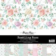 Load image into Gallery viewer, Paper Rose- Nature Stroll, Outdoor Adventure, Poinsettia Garden, Poinsettia Silver, Poppy Garden, Primrose Garden,Rambling Rose, Rustic Spring, Serenity, Spooky Halloween Paper Collections, Embossed Die Cuts