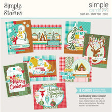 Load image into Gallery viewer, Simple Stories Card Kits- Noteworthy, Snow Pine Lodge, Linen Market, Meadow Flowers, Summer Snapshots, Wish You Were Here, Here & There, Pack Your Bags, Winter Wonder, Cider & Donuts, Yuletide, Santa's Village, Holly Jolly