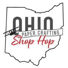 Load image into Gallery viewer, 2026 Ohio Papercrafting Shop Hop Passport Simple Vintage Sand & Sea, T-Shirts, plus additional items