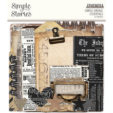 Load image into Gallery viewer, Simple Stories Simple Vintage Essentials Collection Pack, Ephemera, Foam Stickers