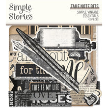 Load image into Gallery viewer, Simple Stories Simple Vintage Essentials Collection Pack, Ephemera, Foam Stickers
