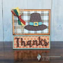 Load image into Gallery viewer, FOUNDATIONS DECOR- Banners, Vintage Car, Gingerbread House, Believe, Santa, 25, Pilgrim Hat