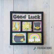 Load image into Gallery viewer, FOUNDATIONS DECOR Magnetic Shadow Box Kit Inserts, Sweet Baby, Good Luck, Paper Kits- Christmas, Give Thanks, Autumn Time, Spring, Baseball, Summer Fun, Cats, Great Outdoors, Blanks, Happy Days, Football