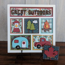 Load image into Gallery viewer, FOUNDATIONS DECOR Magnetic Shadow Box Kit Inserts, Sweet Baby, Good Luck, Paper Kits- Christmas, Give Thanks, Autumn Time, Spring, Baseball, Summer Fun, Cats, Great Outdoors, Blanks, Happy Days, Football