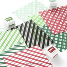 Load image into Gallery viewer, Concord and 9th Turnabouts- Botanical, Leafy Layers Die, Candy Striped Background, Birdie Talk