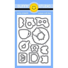 Load image into Gallery viewer, Sunny Studio Holiday Christmas Stamps, Dies- Holiday Style Fall Friends, Christmas Critters, Deck The Halls, Lacy Snowflake Die, Holiday Express