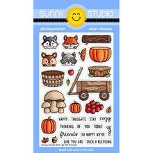 Load image into Gallery viewer, Sunny Studio Holiday Christmas Stamps, Dies- Holiday Style Fall Friends, Christmas Critters, Deck The Halls, Lacy Snowflake Die, Holiday Express
