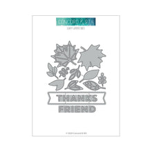 Load image into Gallery viewer, Concord and 9th Turnabouts- Botanical, Leafy Layers Die, Candy Striped Background, Birdie Talk