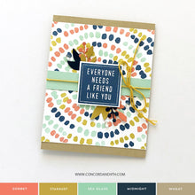 Load image into Gallery viewer, Concord and 9th Turnabouts- Botanical, Leafy Layers Die, Candy Striped Background, Birdie Talk