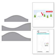 Load image into Gallery viewer, Spellbinders Holiday Tis the Season, Be Merry Dancing Gnome, Shopping Spree, Bottle Brush Trees, Special Delivery Car, Christmas Blooms, Embossing Folder