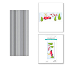 Load image into Gallery viewer, Spellbinders Holiday Tis the Season, Be Merry Dancing Gnome, Shopping Spree, Bottle Brush Trees, Special Delivery Car, Christmas Blooms, Embossing Folder