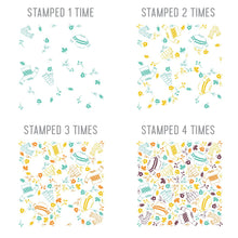 Load image into Gallery viewer, Concord and 9th Turnabouts- Botanical, Leafy Layers Die, Candy Striped Background, Birdie Talk