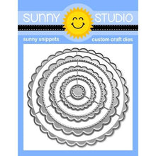 Load image into Gallery viewer, Sunny Studio Stitched Circle Small, Large, Scalloped Circles Mat Dies