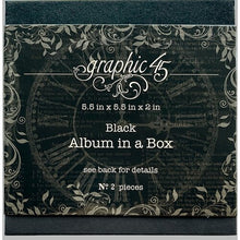 Load image into Gallery viewer, Graphic 45 Album in A Box- Black, Ivory; Interactive Folio Album Ivory or Black
