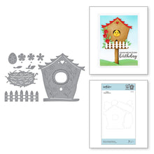 Load image into Gallery viewer, Spellbinders Build Birdhouse Seasons- Fall, Spring, Summer, Stamp, Dies