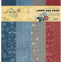 Load image into Gallery viewer, Graphic 45 Let's Get Cozy Collection Kit, Patterns & Solids