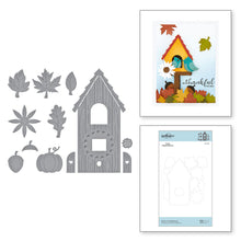 Load image into Gallery viewer, Spellbinders Build Birdhouse Seasons- Fall, Spring, Summer, Stamp, Dies
