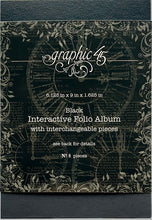 Load image into Gallery viewer, Graphic 45 Album in A Box- Black, Ivory; Interactive Folio Album Ivory or Black