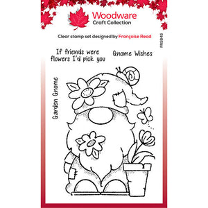 Woodware Gnome Stamps- Beer Gnome, Three Gnomes, Tall Tree, Frosted Baubles, Loving Snowman, Christmas Tree, Gnome Gift, Flower Power, Garden, Wizard, Bee, Forest