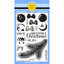 Load image into Gallery viewer, Sunny Studio Holiday Christmas Stamps, Dies- Holiday Style Fall Friends, Christmas Critters, Deck The Halls, Lacy Snowflake Die, Holiday Express