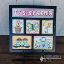 Load image into Gallery viewer, FOUNDATIONS DECOR Magnetic Shadow Box Kit Inserts, Sweet Baby, Good Luck, Paper Kits- Christmas, Give Thanks, Autumn Time, Spring, Baseball, Summer Fun, Cats, Great Outdoors, Blanks, Happy Days, Football