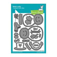 Load image into Gallery viewer, LAWN FAWN Stamps, Dies- Beachy Christmas, Snow Flurries, Merry & Bright, Simply Celebrate Fall, Snowball Fight, Peekaboo Pop-Up, Build A Snowman, Christmas Palm Tree, Oh What Fun, Thank You, Merry Christmas, Ugly & Bright