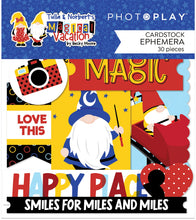 Load image into Gallery viewer, Photoplay Tulla & Norbert's MAGICAL VACATION Collection Pack, Ephemera, Stamps/Dies, Paper, Solids, Sparkletz