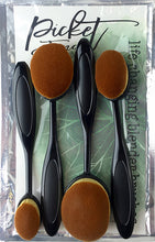 Load image into Gallery viewer, Picket Fence Studios Blender Brushes- 2 Pack Sampler, 4-Pack Broad Blender Assortment