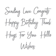 Load image into Gallery viewer, Spellbinders Simply Perfect Mix & Match Sentiments