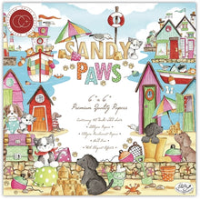 Load image into Gallery viewer, Craft Consortium 6x6 Paper Pads & Accessories -Ink Drops- Sunset, Organic, Festive Flora, Tropical Paradise, Sea & Shore, Secret Garden, Tartan, Harvest, Ink Drops, Textures, Wood, Ocean, Monochrome Snome 2, Beach Hut, Sandy Paws