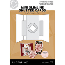 Load image into Gallery viewer, Photoplay Maker's Series Folio 6x8, Pop-Up Mini Slimline, Shutter Cards, Waterfall, Card Box, Slider Die