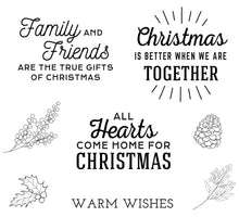 Load image into Gallery viewer, Spellbinders Holiday Tis the Season, Be Merry Dancing Gnome, Shopping Spree, Bottle Brush Trees, Special Delivery Car, Christmas Blooms, Embossing Folder